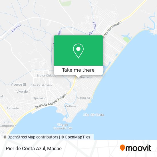 Píer de Costa Azul map