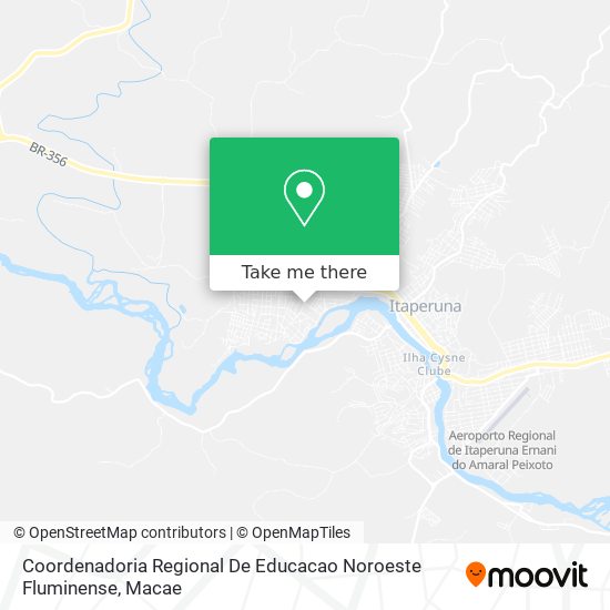 Coordenadoria Regional De Educacao Noroeste Fluminense map