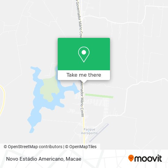 Novo Estádio Americano map