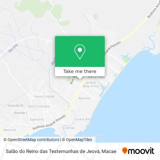 Salão do Reino das Testemunhas de Jeová map