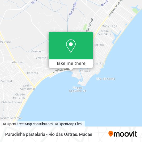 Paradinha pastelaria - Rio das Ostras map