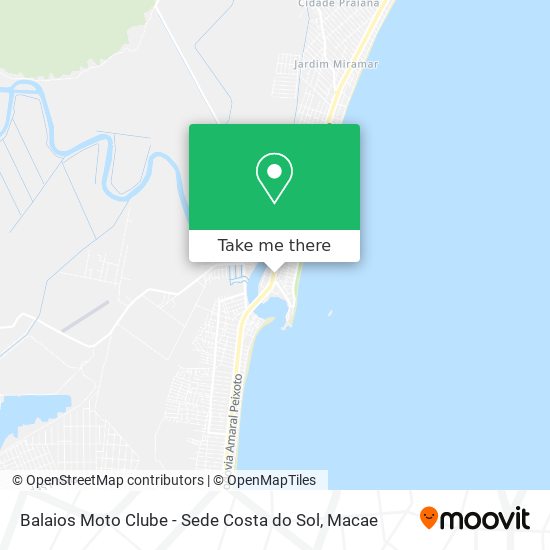 Balaios Moto Clube - Sede Costa do Sol map