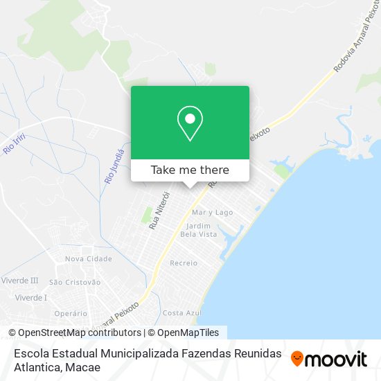Escola Estadual Municipalizada Fazendas Reunidas Atlantica map