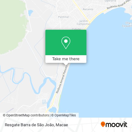 Resgate Barra de São João map