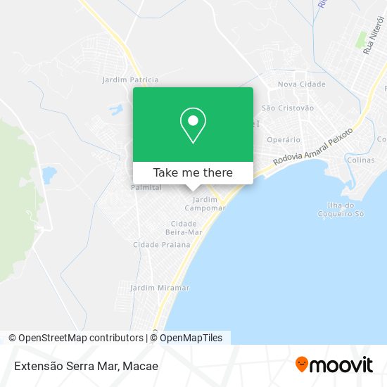 Extensão Serra Mar map