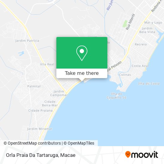 Orla Praia Da Tartaruga map