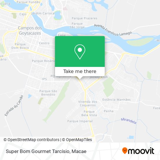 Mapa Super Bom Gourmet Tarcísio