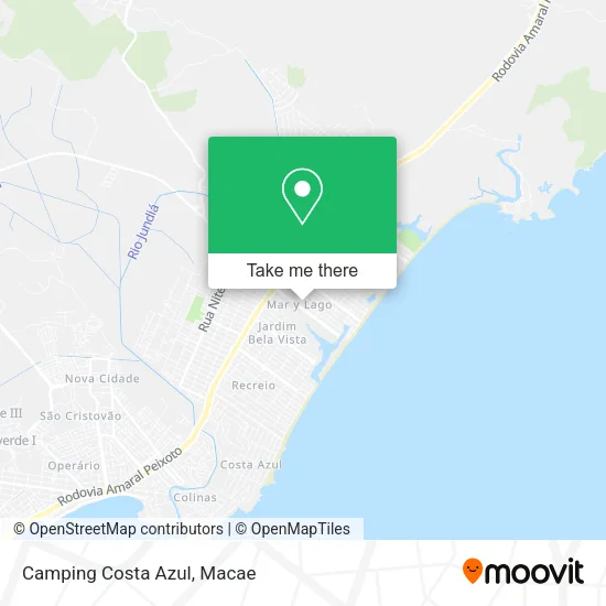 Camping Costa Azul map