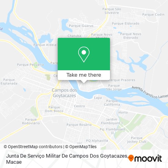 Junta De Serviço Militar De Campos Dos Goytacazes map