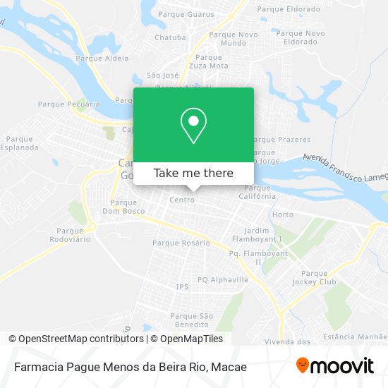 Farmacia Pague Menos da Beira Rio map