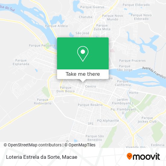 Loteria Estrela da Sorte map