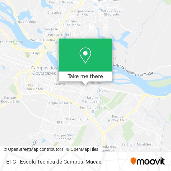 ETC - Escola Tecnica de Campos map