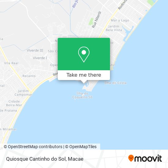 Quiosque Cantinho do Sol map