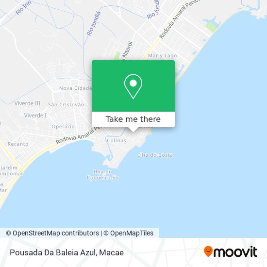 Pousada Da Baleia Azul map