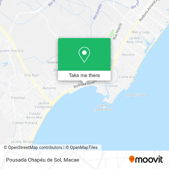 Pousada Chapéu de Sol map