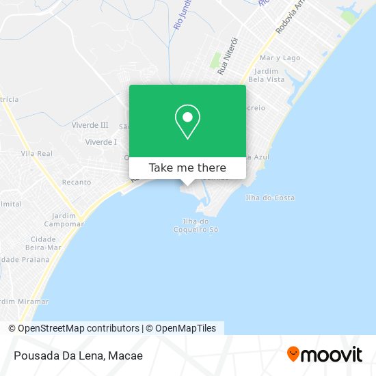 Pousada Da Lena map