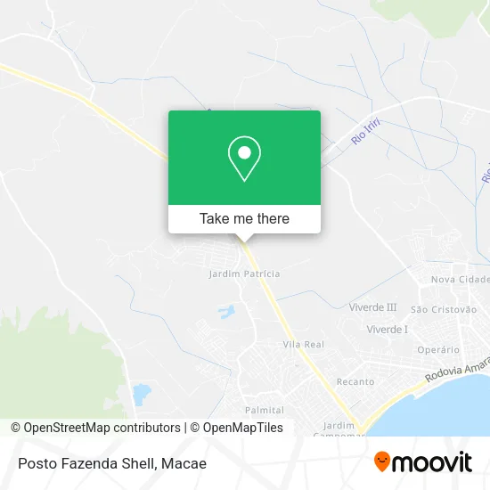 Posto Fazenda Shell map