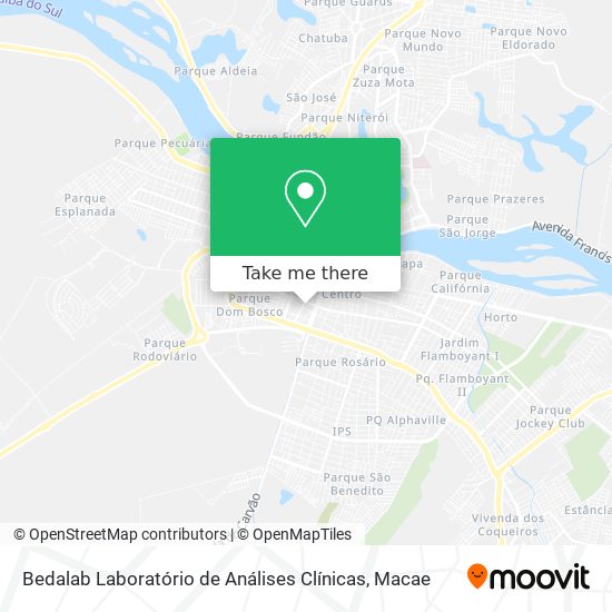 Bedalab Laboratório de Análises Clínicas map