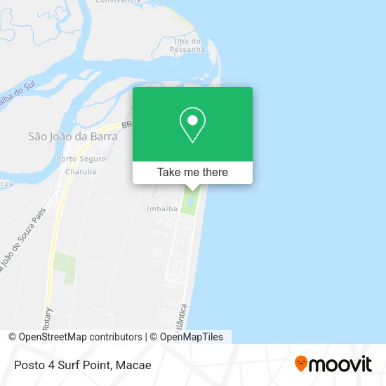 Posto 4 Surf Point map