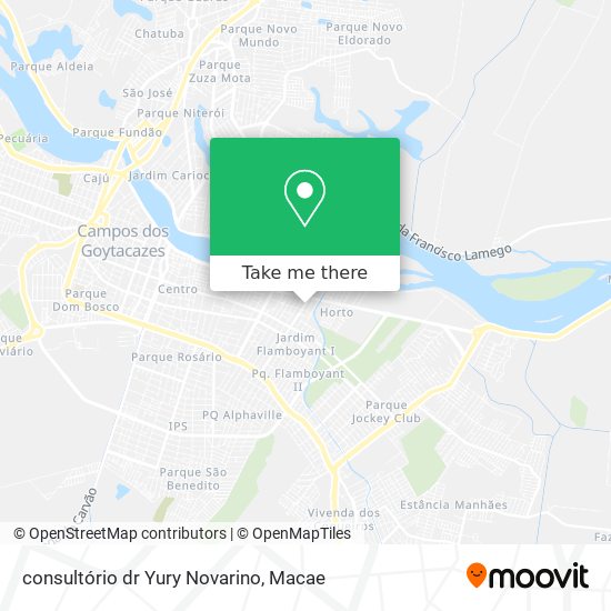 consultório dr Yury Novarino map