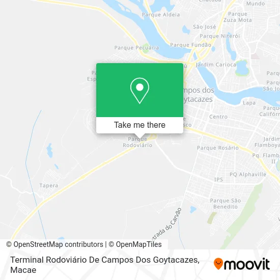 Terminal Rodoviário De Campos Dos Goytacazes map