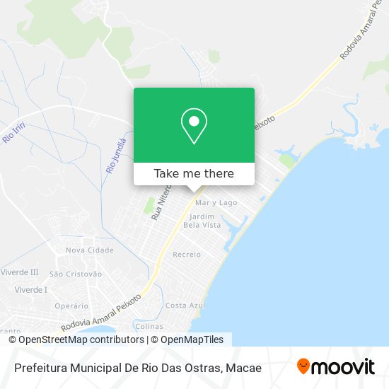 Mapa Prefeitura Municipal De Rio Das Ostras