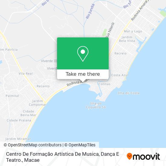 Centro De Formação Artística De Musica, Dança E Teatro. map