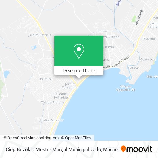 Ciep Brizolão Mestre Marçal Municipalizado map