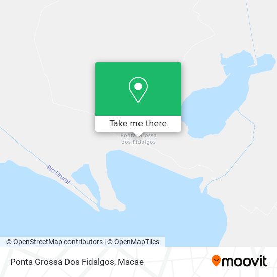 Ponta Grossa Dos Fidalgos map