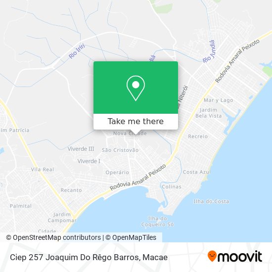 Ciep 257 Joaquim Do Rêgo Barros map
