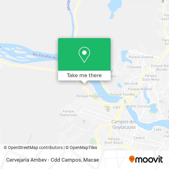 Cervejaria Ambev - Cdd Campos map