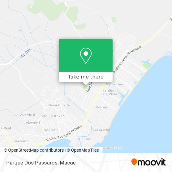 Parque Dos Pássaros map