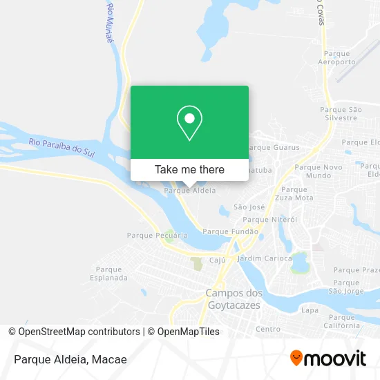 Parque Aldeia map