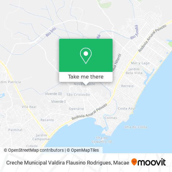 Creche Municipal Valdira Flausino Rodrigues map