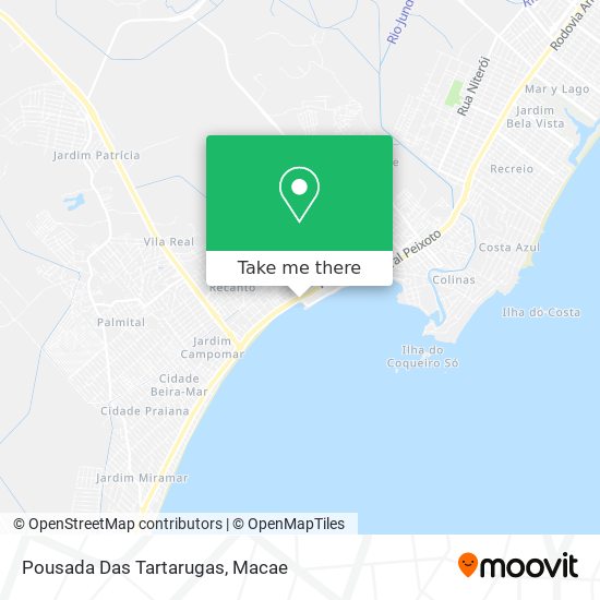 Pousada Das Tartarugas map