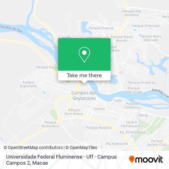 Universidade Federal Fluminense - Uff - Campus Campos 2 map