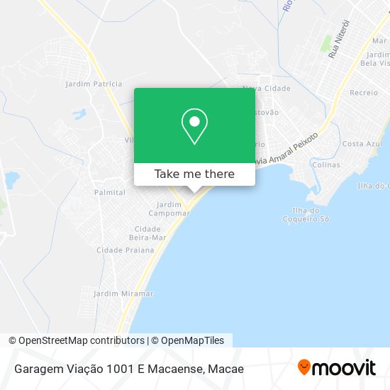 Garagem Viação 1001 E Macaense map