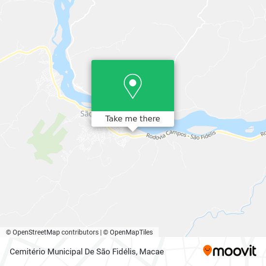 Cemitério Municipal De São Fidélis map
