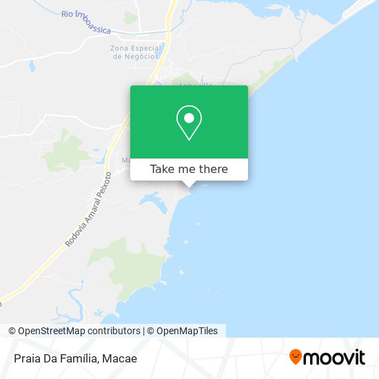 Praia Da Família map