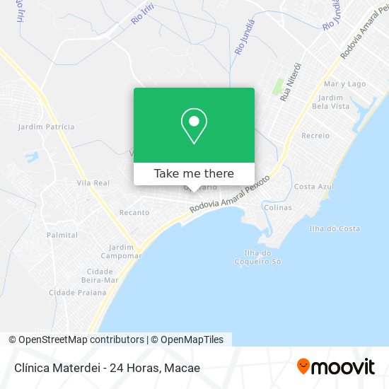 Clínica Materdei - 24 Horas map