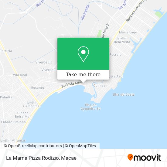 La Mama Pizza Rodízio map