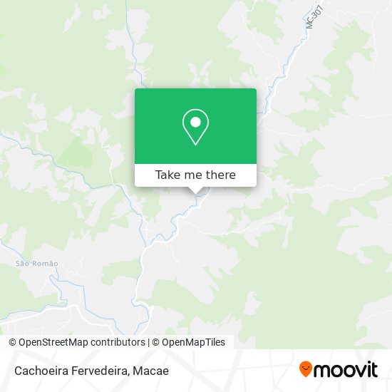 Cachoeira Fervedeira map