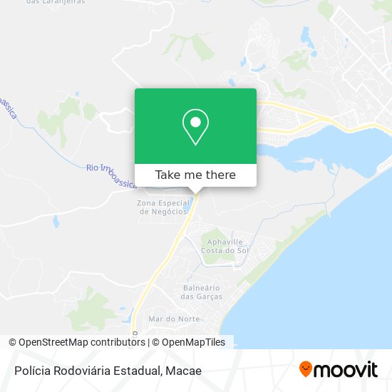 Polícia Rodoviária Estadual map