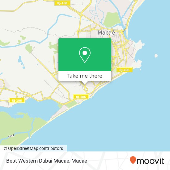 Best Western Dubai Macaé map