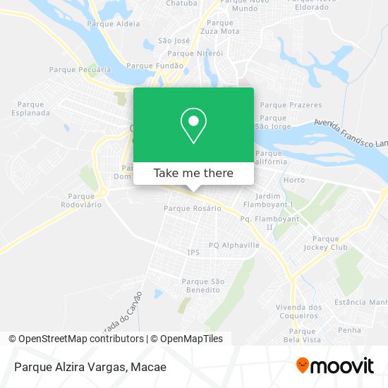 Parque Alzira Vargas map