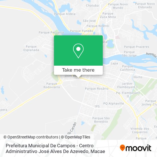 Prefeitura Municipal De Campos - Centro Administrativo José Alves De Azevedo map