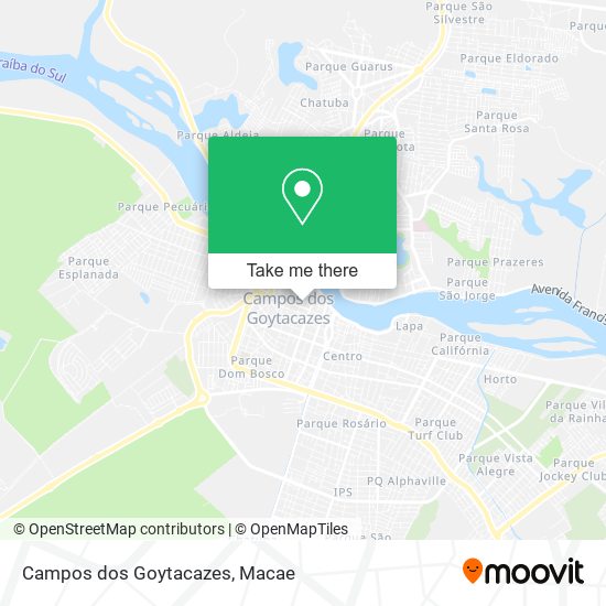 Campos dos Goytacazes map