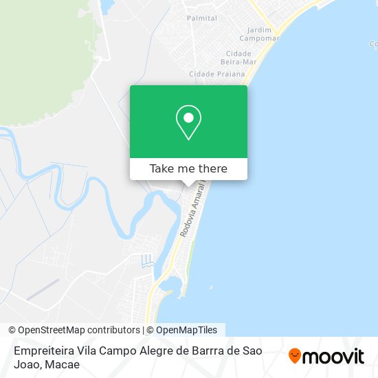 Empreiteira Vila Campo Alegre de Barrra de Sao Joao map