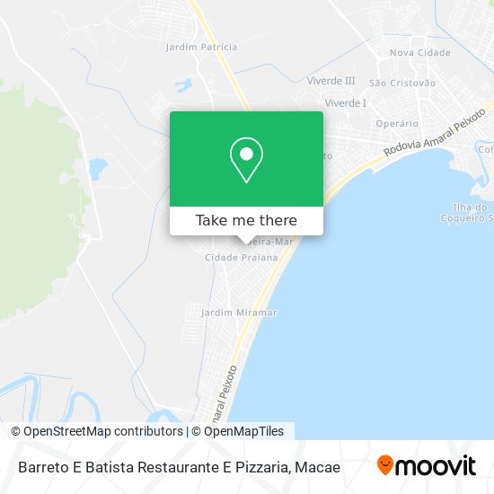 Barreto E Batista Restaurante E Pizzaria map