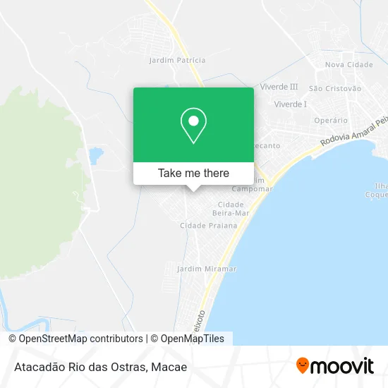 Atacadão Rio das Ostras map